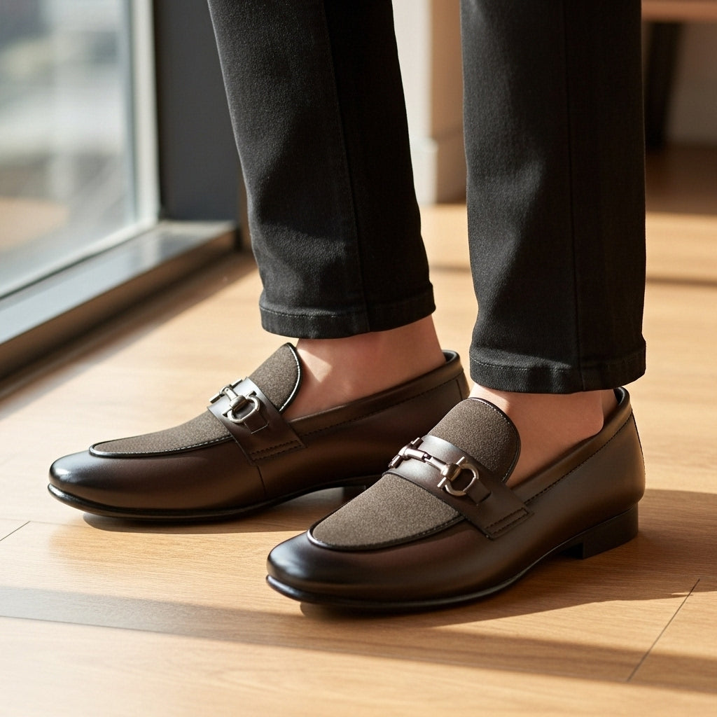 Brown  Suede Touch Premium Loafer